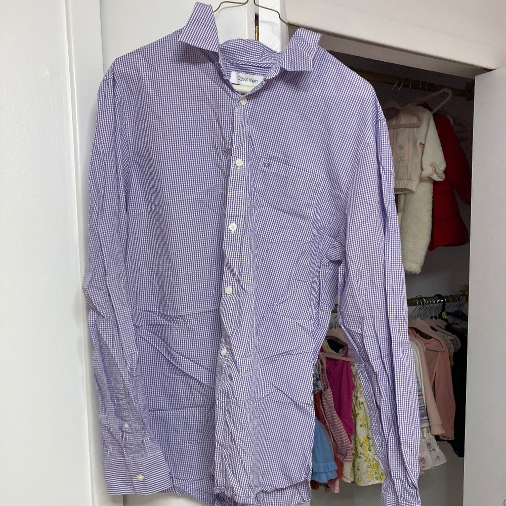 Men's Calvin Klein Button up Dress shirt size large